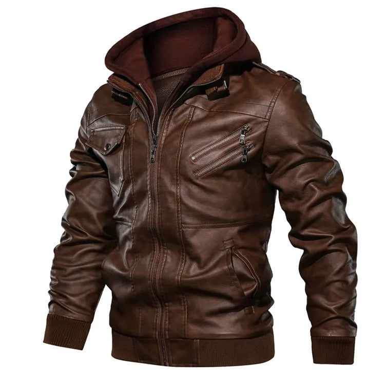 KB Neue Leder Jacke - Herbst Casual, PU, EU Größe SA722