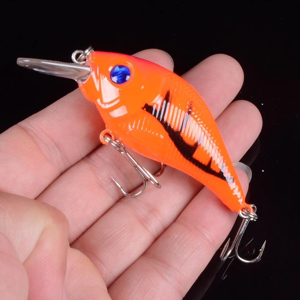 TQEXSZ Minnow Sinkend - 7,5cm 10,2g 3D Augen Wobbler