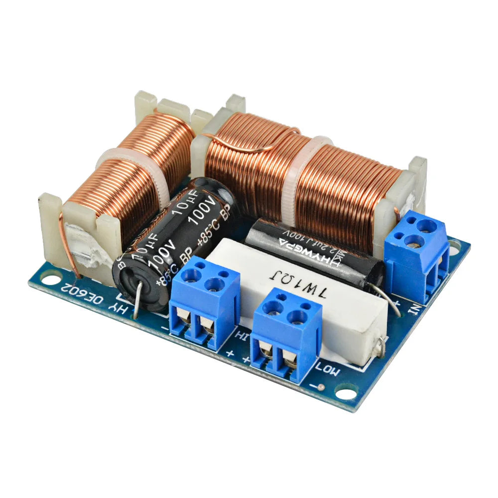 AIYIMA 2 Stück Lautsprecher 2-Wege Audio Frequenzweiche Höhen Bass 2 Einheit Crossover Filter 80W Bücherregal HiFi Lautsprecher Teiler