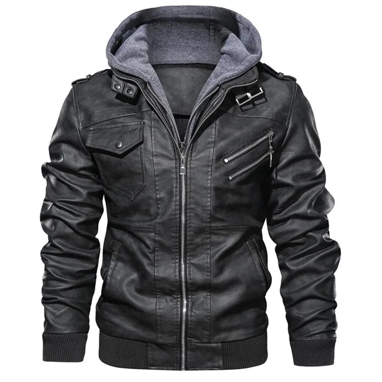 KB Neue Leder Jacke - Herbst Casual, PU, EU Größe SA722