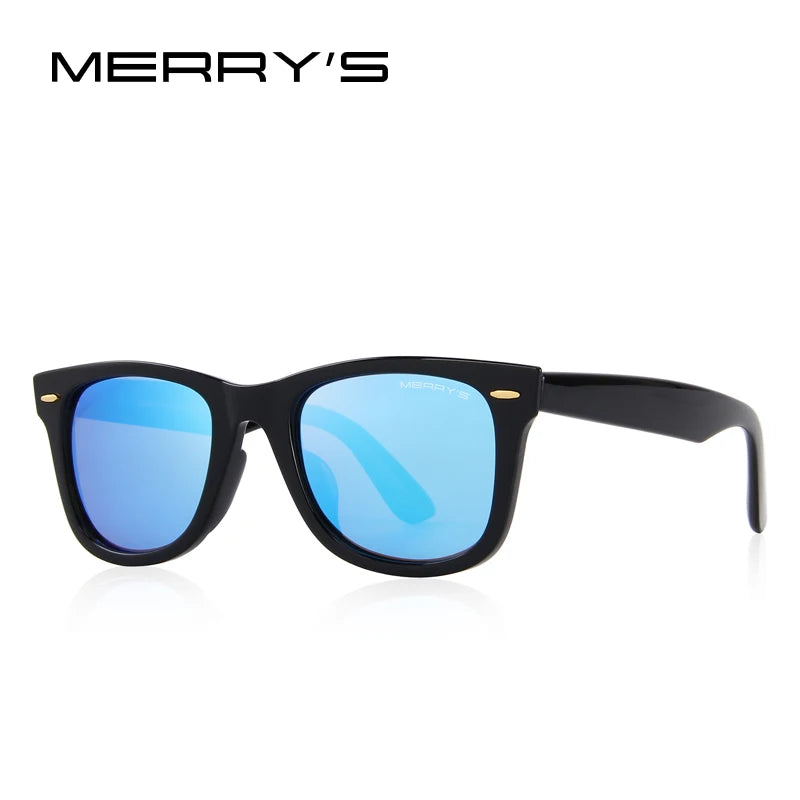 MERRYS DESIGN Herren/Frauen Klassische Retro Nieten Polarisierte Sonnenbrille 100% UV Schutz S8140