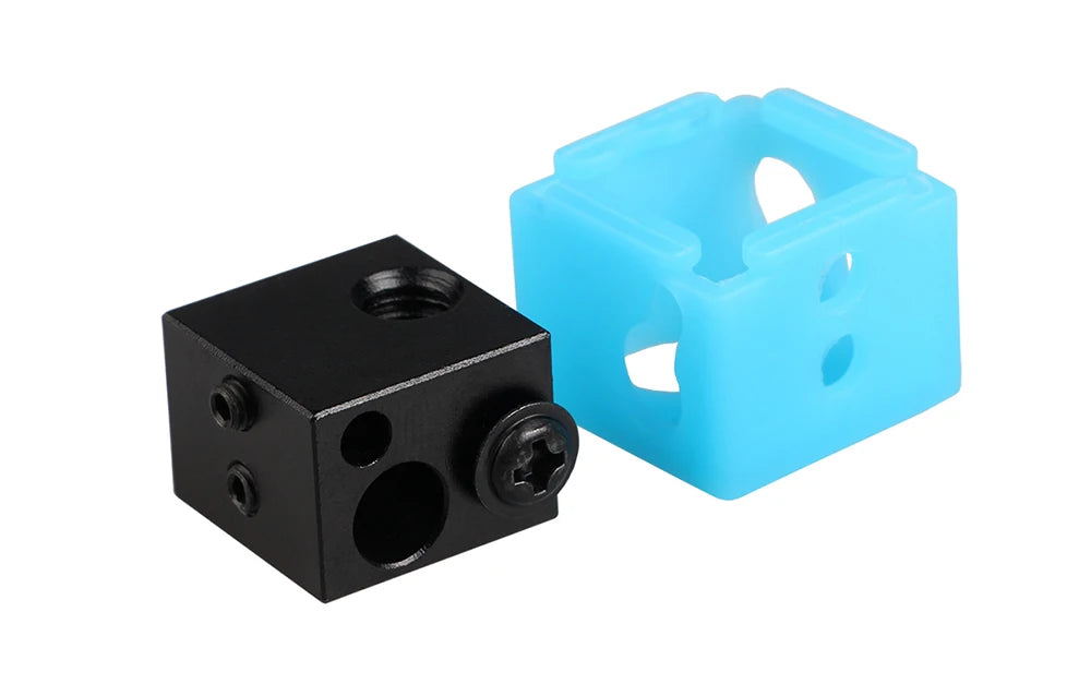 LERDGE Aluminium Heat Block For J-head Extruder HotEnd 3D Printers High Temp Silicone Socks Parts BP6 Heating Block Accessories