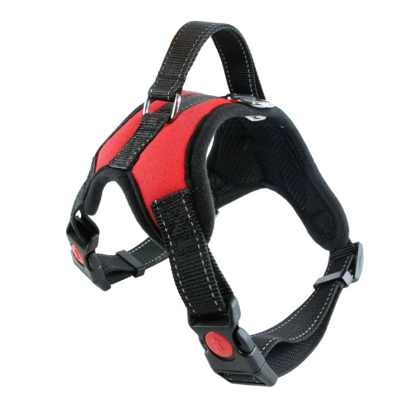 Nylon Heavy Duty Hund Haustier Geschirr Halsband Verstellbar Gepolstert Extra Groß Mittel Klein Hund Geschirre Weste Husky Große Hunde Produkte