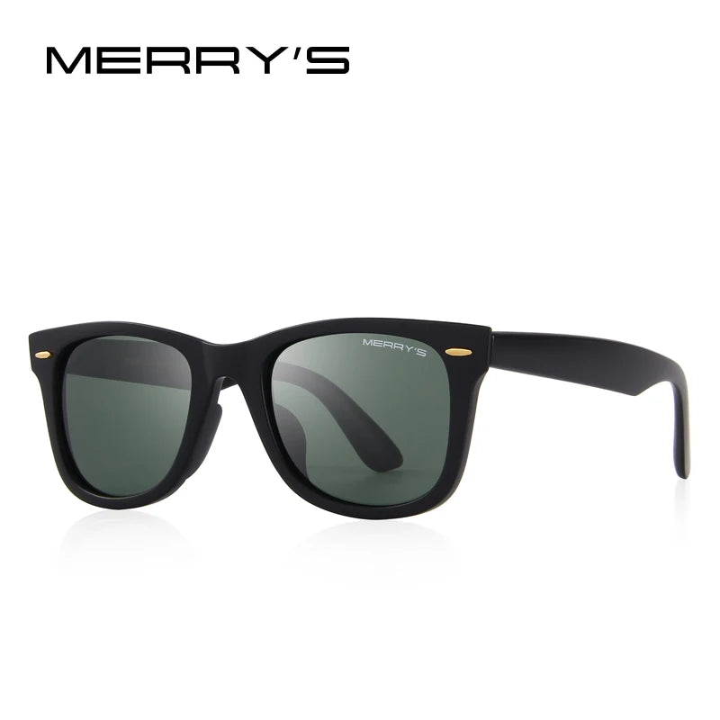 MERRYS DESIGN Herren/Frauen Klassische Retro Nieten Polarisierte Sonnenbrille 100% UV Schutz S8140