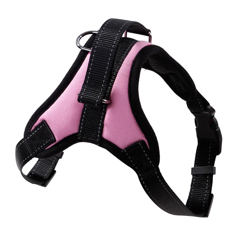 Nylon Heavy Duty Hund Haustier Geschirr Halsband Verstellbar Gepolstert Extra Groß Mittel Klein Hund Geschirre Weste Husky Große Hunde Produkte