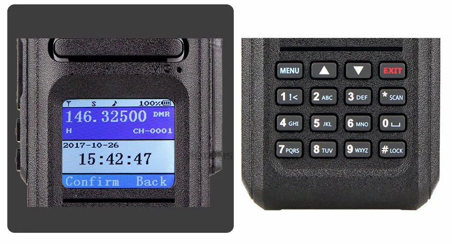 Ailunce HD1 DMR Digital Walkie Talkie Ham Radio Long Range Amateur Two-Way Radio Walkie-talkie GPS VHF UHF Dual Band Transceiver