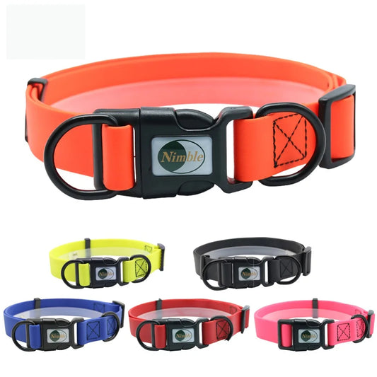 Neues Hochwertiges Haustier Hund Halsband 2025: Wodondog PVC Wasserdicht Anti Schmutzig - Katzen Halsband Einfach Reinigen Große Kleine Hunde Welpen