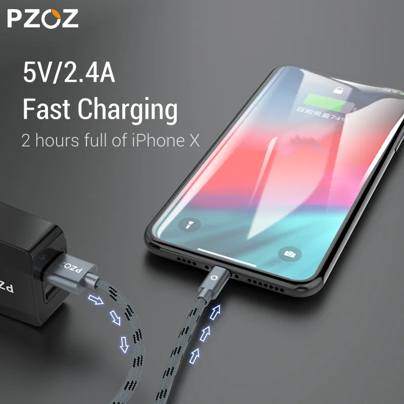 PZOZ USB Kabel Für iPhone - Hochgeschwindigkeits-Ladekabel