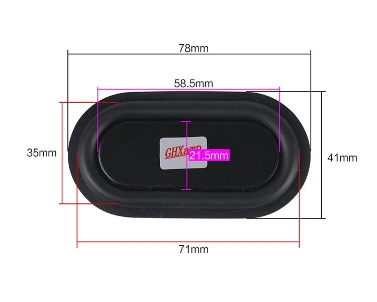 GHXAMP 2PCS Bass Passive Radiator Vibration Membrane Rubber for Auxiliary Low Frequency Subwoofer Protable Speaker Home-made DIY