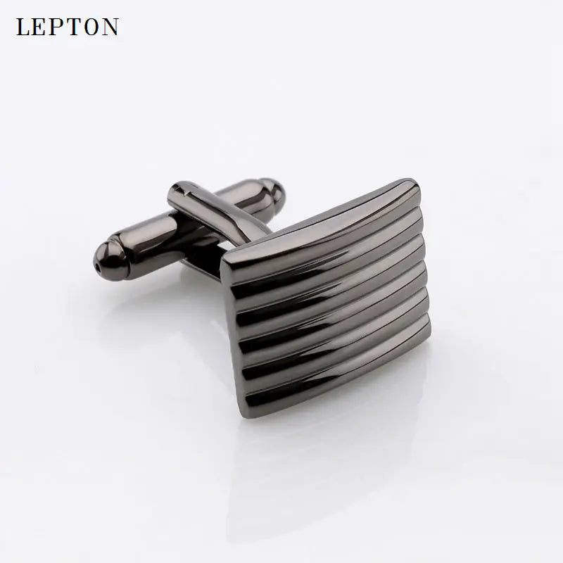 LEPTON LEPC0072 Manschettenknöpfe - Schwarz 5 Paar Kupfer