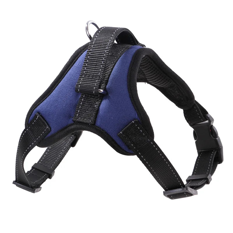 Nylon Heavy Duty Hund Haustier Geschirr Halsband Verstellbar Gepolstert Extra Groß Mittel Klein Hund Geschirre Weste Husky Große Hunde Produkte