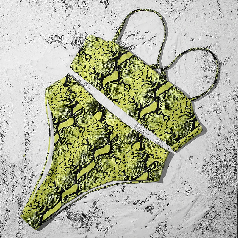 ZTVitality Elegant Bikinis 2025: Solid Verbesserte Unterstützung Wire-Free Design Street Style - Hot Sale Gepolstert BH Träger High Waist Schnallen-Verschluss 10 Farben