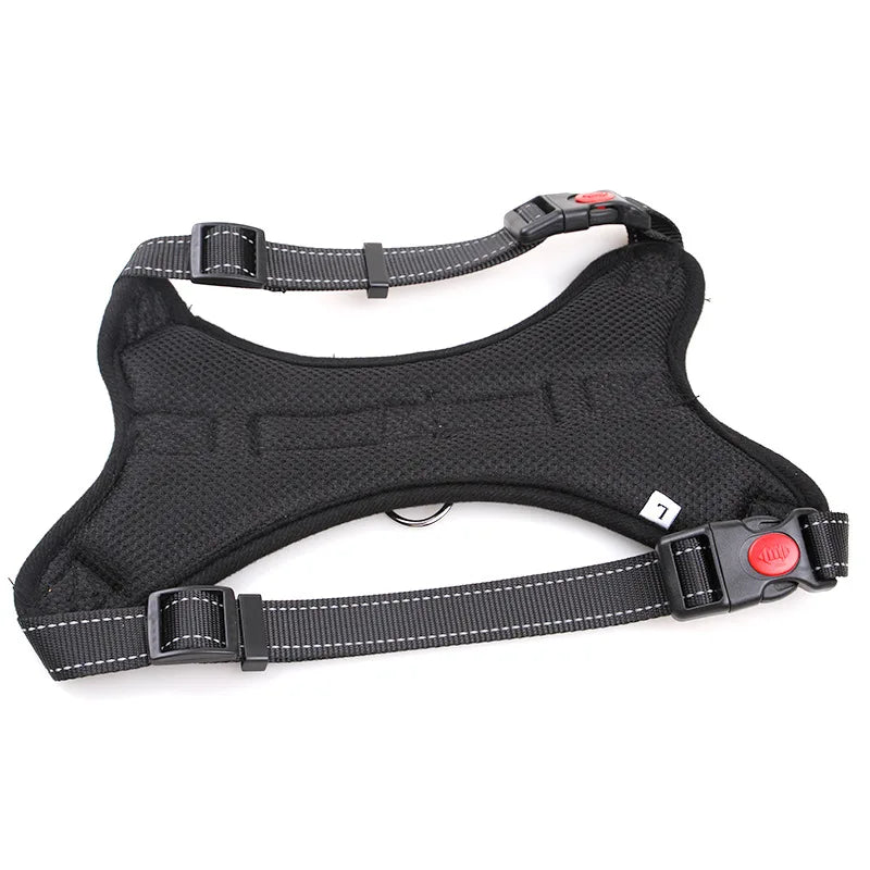 Nylon Heavy Duty Hund Haustier Geschirr Halsband Verstellbar Gepolstert Extra Groß Mittel Klein Hund Geschirre Weste Husky Große Hunde Produkte