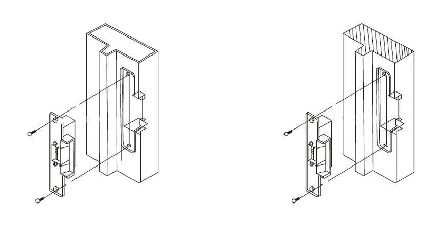 Elektro-Türöffner 2025: Stainless Steel DC12V Electric Strike Lock - Power On Unlock Fail Secure Access Control Collection