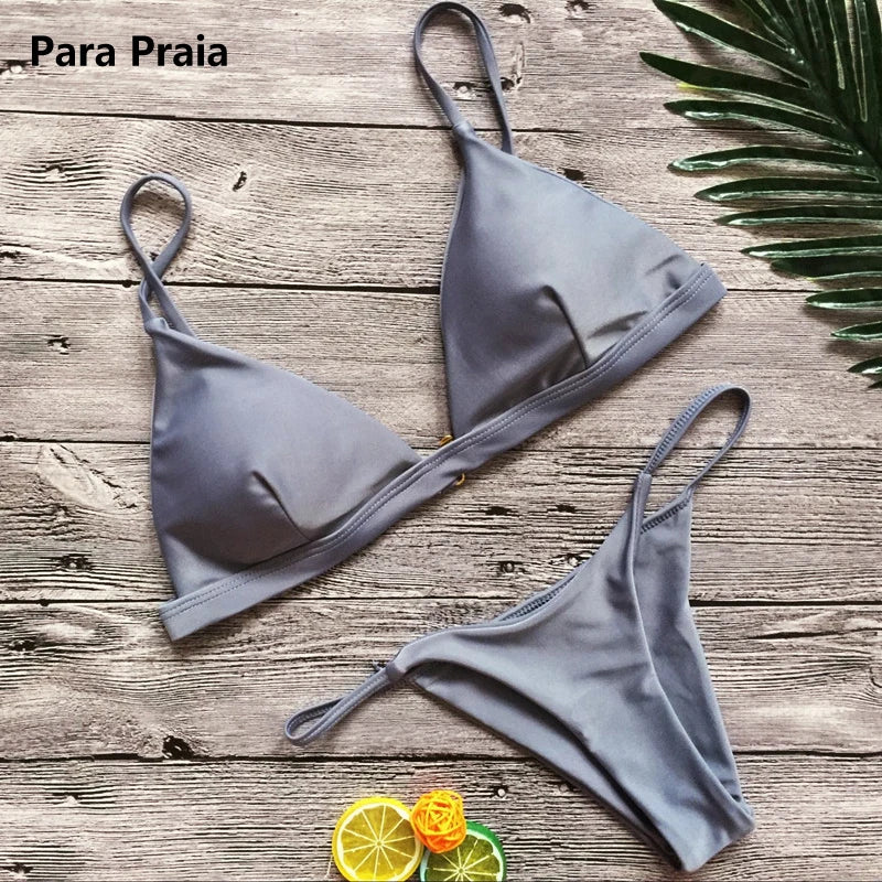 Para Praia 9 Farben Push Up Bikini - 85 Nylon 15 Spandex
