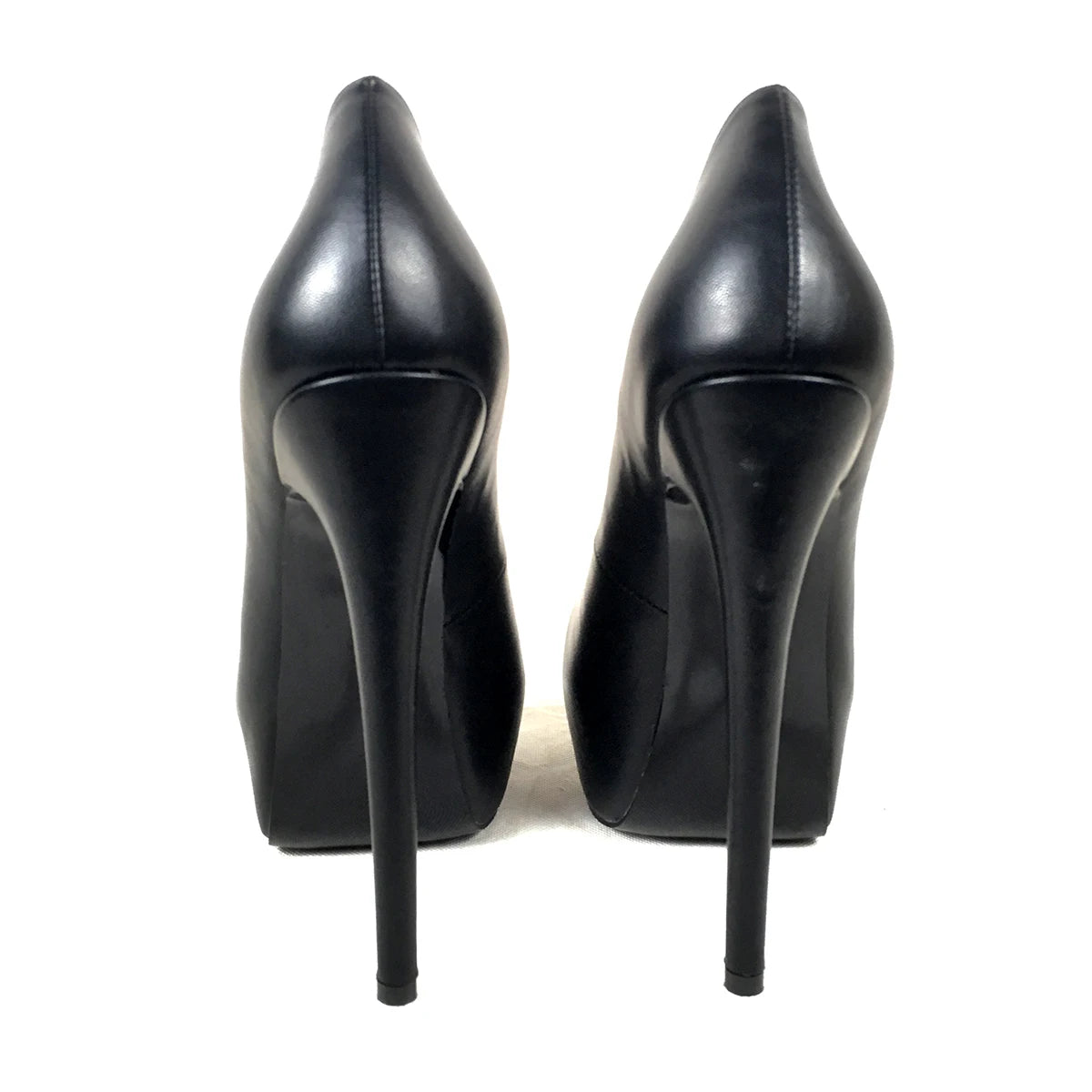 Elegant Women's Shoes Round toe High Heels Pumps Platform Ladies Party Evening Dress Shoe In Black PU & White Patent Customized