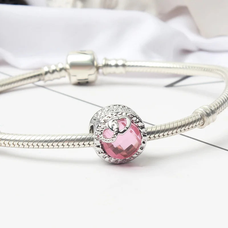 Neuer Original-Legierung-Schmuck Familie Mutter Papa Liebe Herz Anhänger Charm für Armband Halskette DIY Damen Schmuck