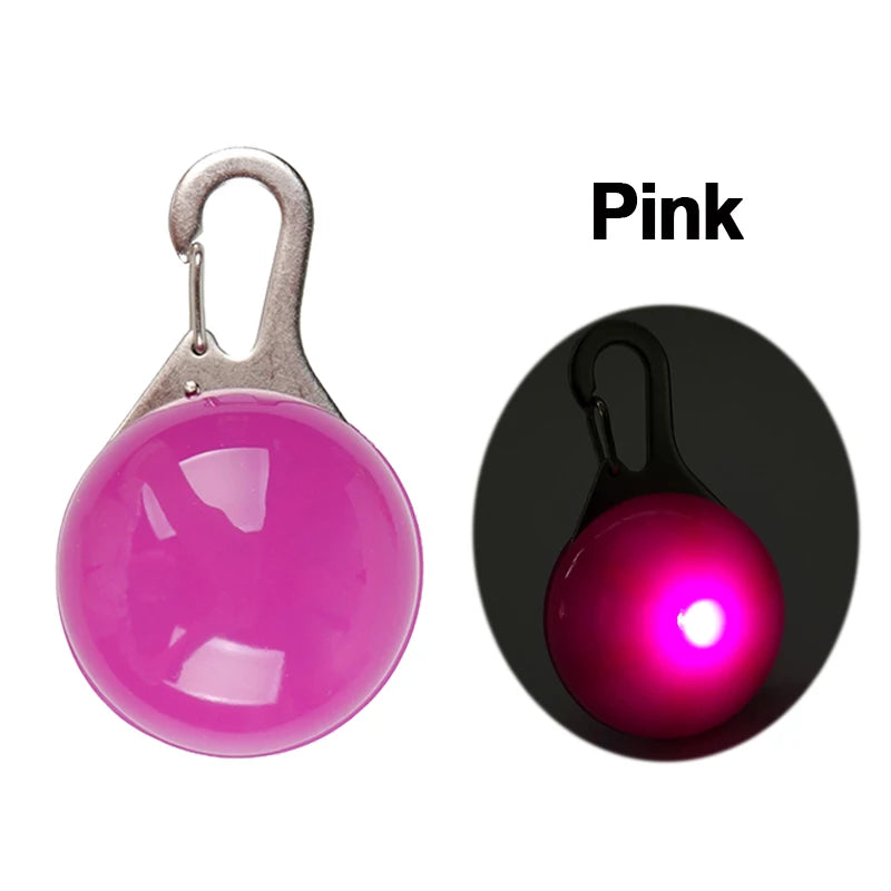 YUDODO Nylon LED Haustier Hund Halsbänder 2025: Nacht Sicherheit Blinkend Leuchtend Fluoreszierend - Tiere Hund Leine XS-XL 7 Farben Alle Jahreszeiten