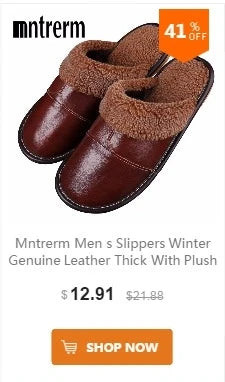 Neue Leder Hausschuhe Männer Heim Einrichtung Innen Boden Klassisch Schuhe Casual Slides Leder Sandalias Zapatos Hombre