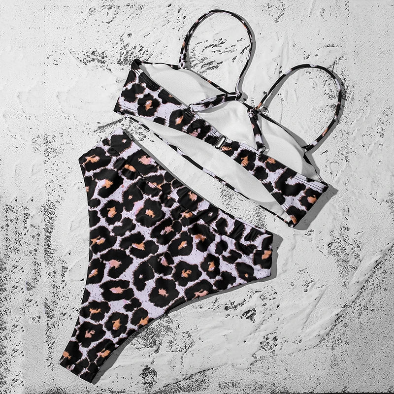 ZTVitality Elegant Bikinis 2025: Solid Verbesserte Unterstützung Wire-Free Design Street Style - Hot Sale Gepolstert BH Träger High Waist Schnallen-Verschluss 10 Farben