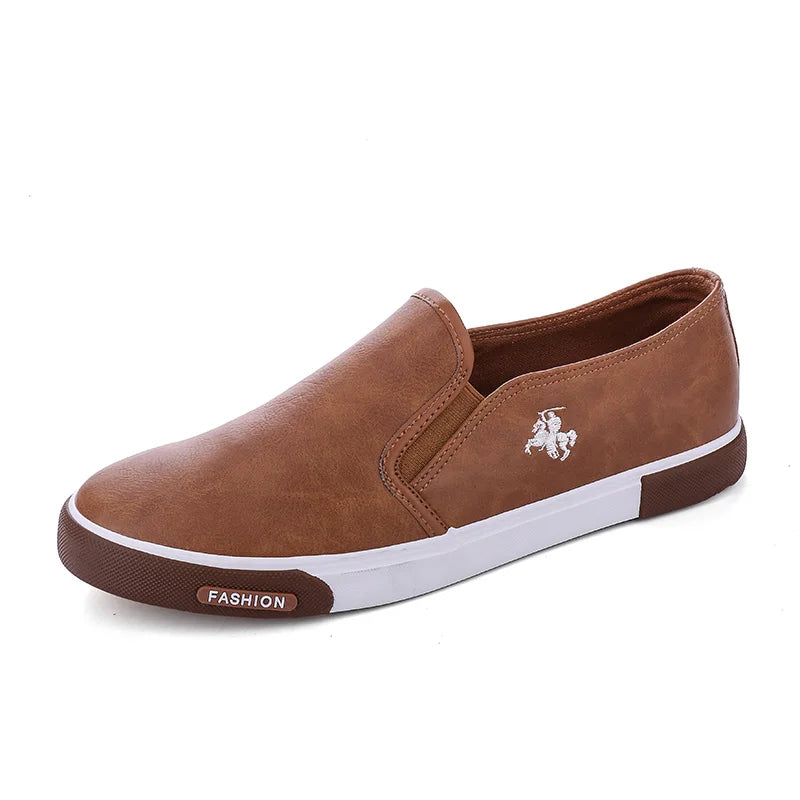 Herren Atmungsaktive Casual Schuhe 2025 - PU Leder Slip-On Mode Flats Loafer - Hochwertige Sommer Schuhe
