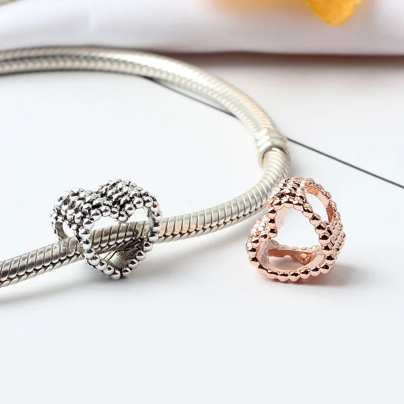 Neuer Original-Legierung-Schmuck Familie Mutter Papa Liebe Herz Anhänger Charm für Armband Halskette DIY Damen Schmuck