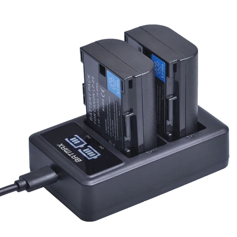 Batmax LP-E6 Hochkapazität Akku - 2650mAh 7.4V Canon