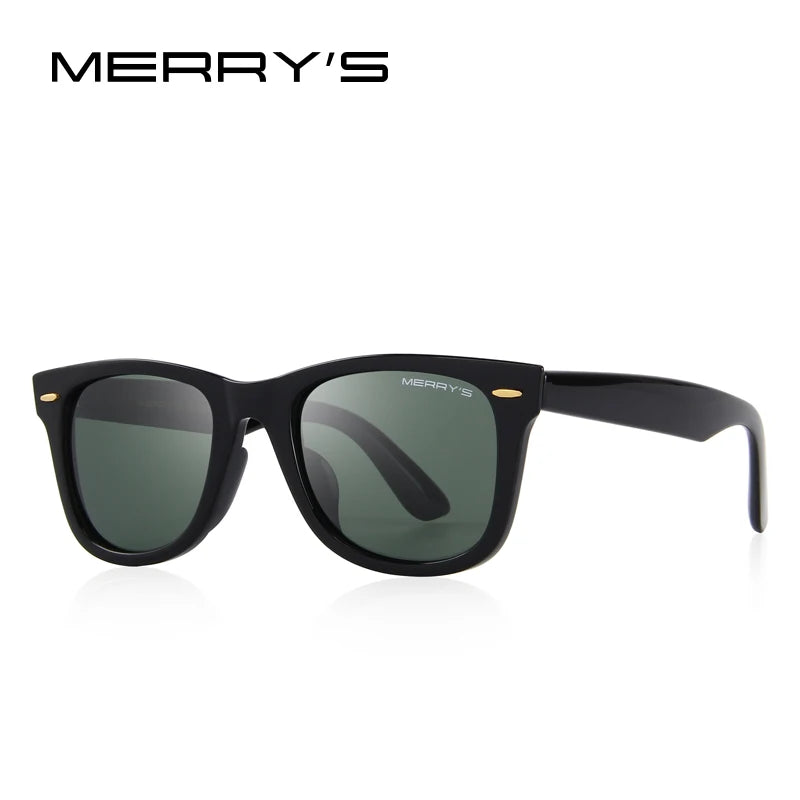 MERRYS DESIGN Herren/Frauen Klassische Retro Nieten Polarisierte Sonnenbrille 100% UV Schutz S8140