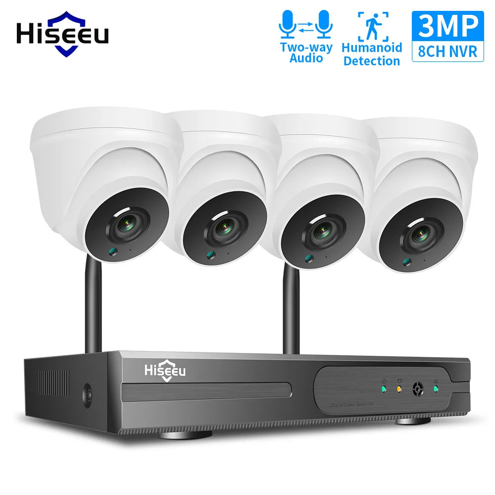 Überwachungskamera 2025: HISEEU 5MP Wireless IP-Kamera - 3MP 1080P WIFI Outdoor Wasserdicht Security Collection