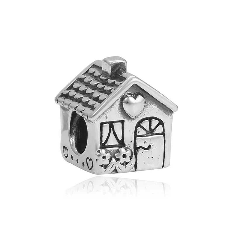 Neuer Original-Legierung-Schmuck Familie Mutter Papa Liebe Herz Anhänger Charm für Armband Halskette DIY Damen Schmuck