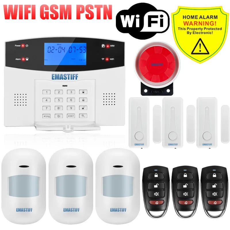 Alarmanlage 2025: IOS Android APP Wired Wireless Home Security - Tuya WIFI PSTN GSM Intercom Remote Control Collection