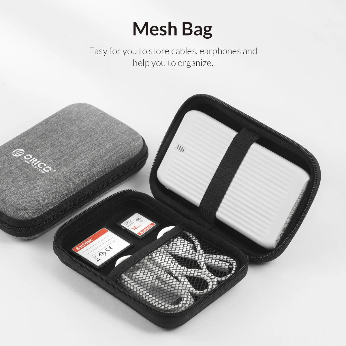 Festplatten-Tasche 2025: ORICO 2.5 Inch HDD Box Portable Hard Drive Bag Storage Protection Collection