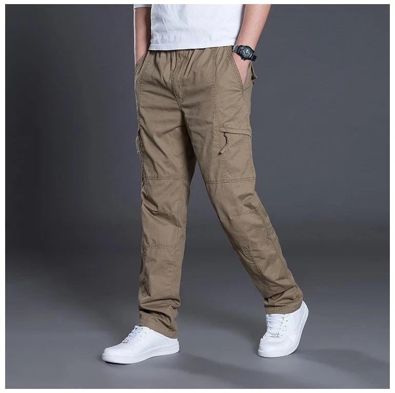 Herren Hosen 2025 - Summer Autumn Fashion Cotton Long Pants Straight Joggers Plus Size