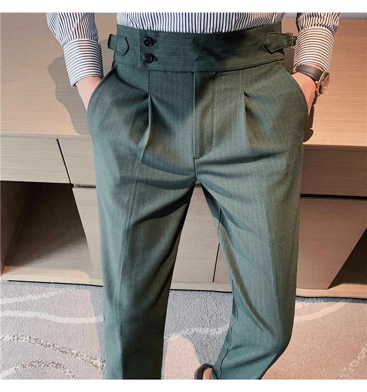 MYAZHOU Slim Fit Hose Hohe Taille - Polyester S-XXL