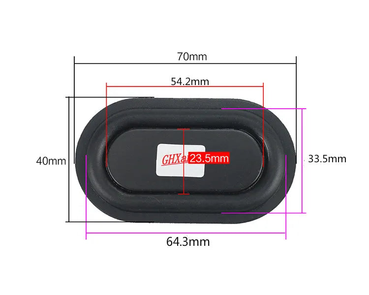 GHXAMP 2PCS Bass Passive Radiator Vibration Membrane Rubber for Auxiliary Low Frequency Subwoofer Protable Speaker Home-made DIY