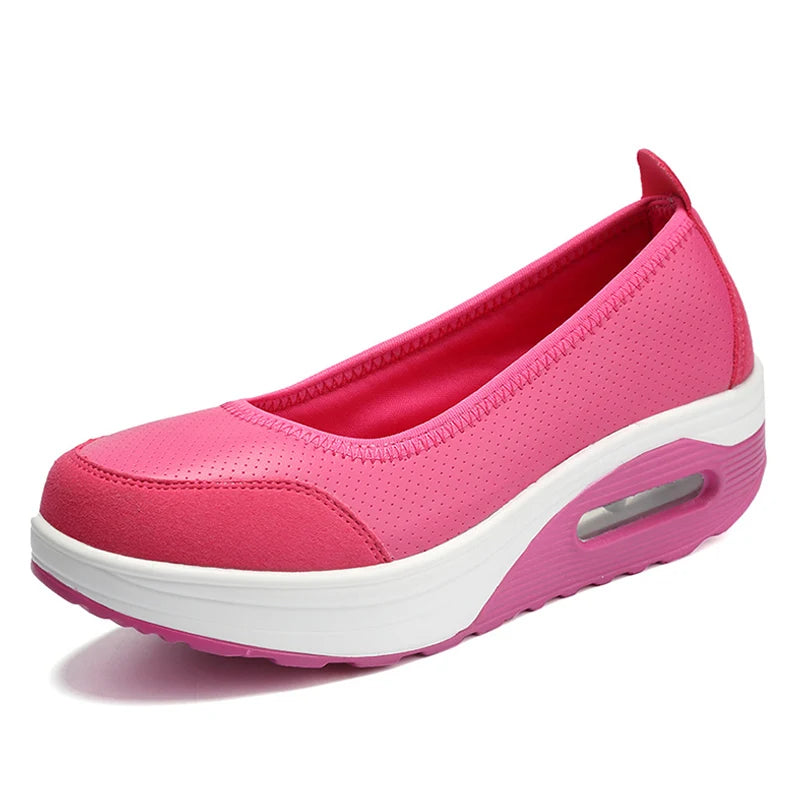 Stuccco Ballerina Slipper Komfort Damen - PU 3cm Absatz