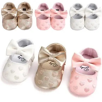 Casual Baby Schuhe 2025 - Baby Mädchen Krippe Schuhe Schleife Weiche Sohle - Erste Laufschuhe Sneakers Laufen Schuhe