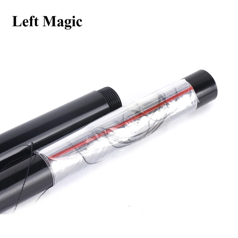 Aluminiu dans baston stick (argintiu/negru) truc magic plutitor baghetă magică pentru scenă de stradă prim-plan recuzită magică accesorii