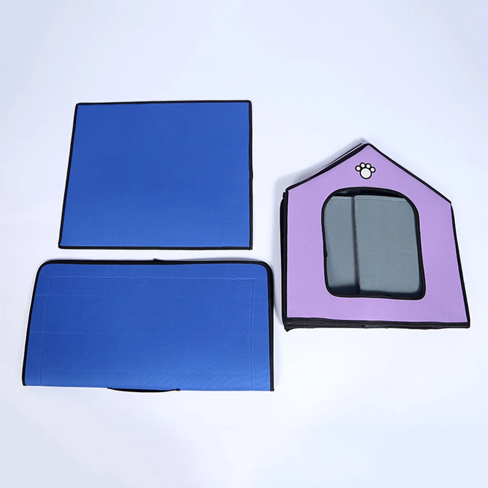 Medium Dog Kennel Outdoor Waterproof Soft Comfortable Pet House Chew Proof Removable Small Dog Bed Pet Sleeping Mat Portable