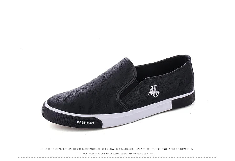 Herren Atmungsaktive Casual Schuhe 2025 - PU Leder Slip-On Mode Flats Loafer - Hochwertige Sommer Schuhe