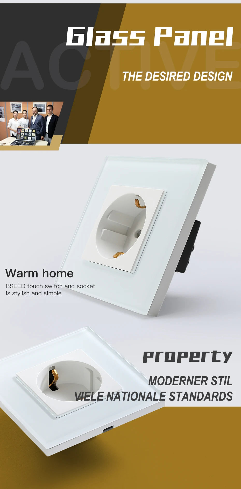 Priză de perete Bseed Europe Rusia 16A