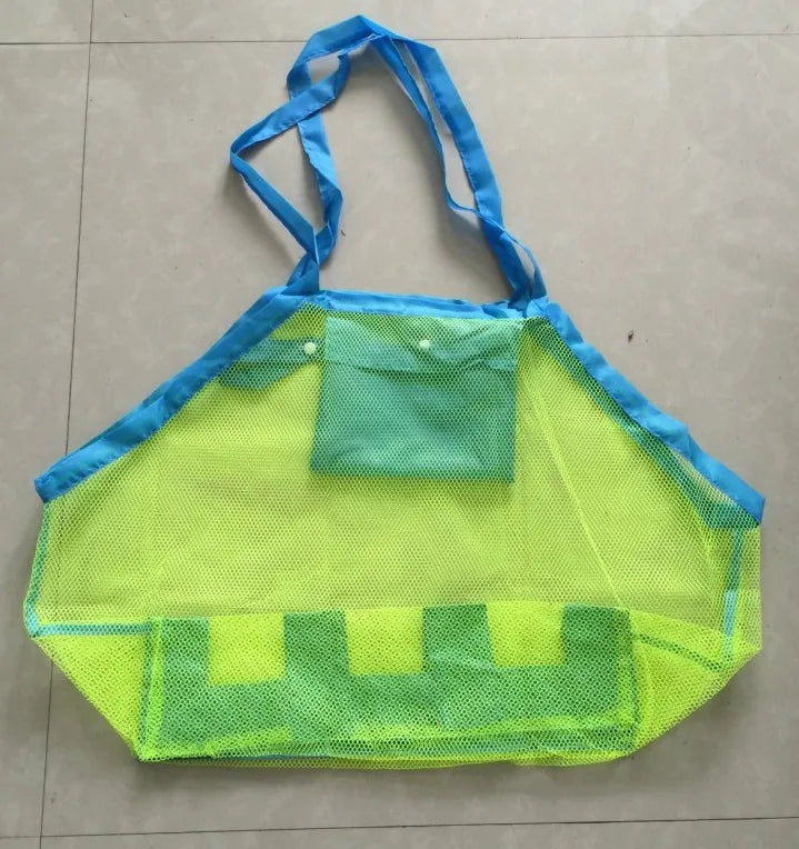 Beach Mesh Bag Children Sand Away Protable Kids Beach Toys Clothes Bags Toy Storage Sundries Organizers Bag Cosmetic Makeup Bags