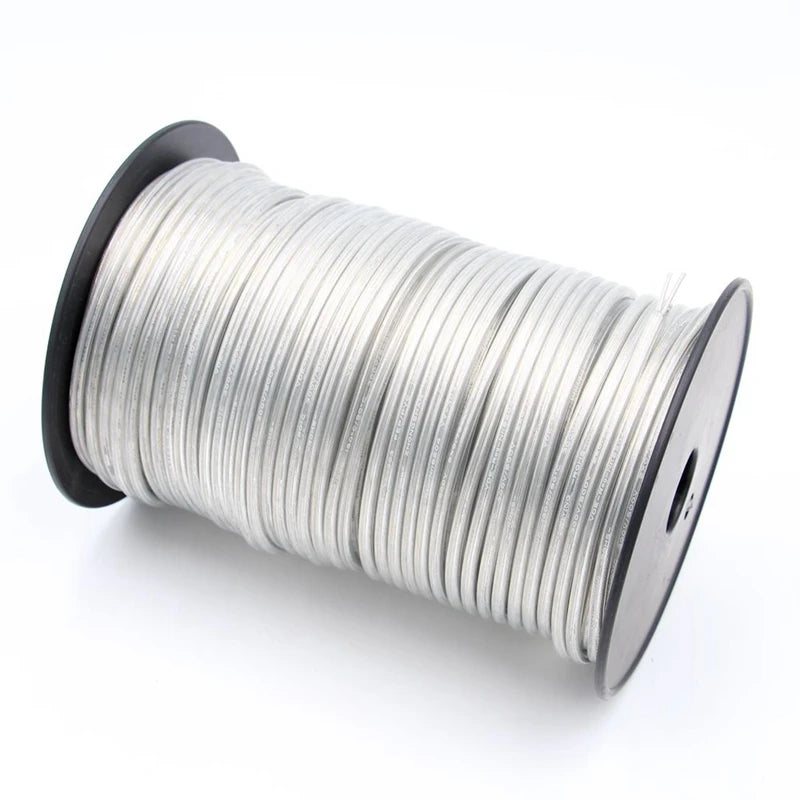 Transparentes Elektrokabel 250V 0,75mm² - 2/3-adrig PVC Rundkabel für Pendelleuchten
