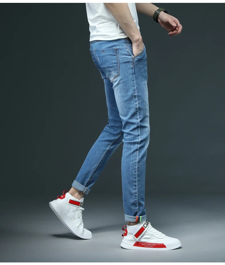 SevenColor Skinny Stretch Jeans - Slim, Denim, Größen S-XL