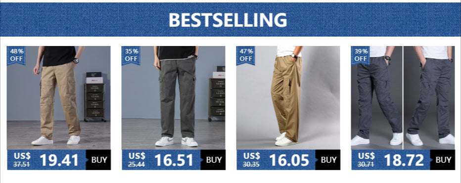 Herren Hosen 2025 - Summer Autumn Fashion Cotton Long Pants Straight Joggers Plus Size