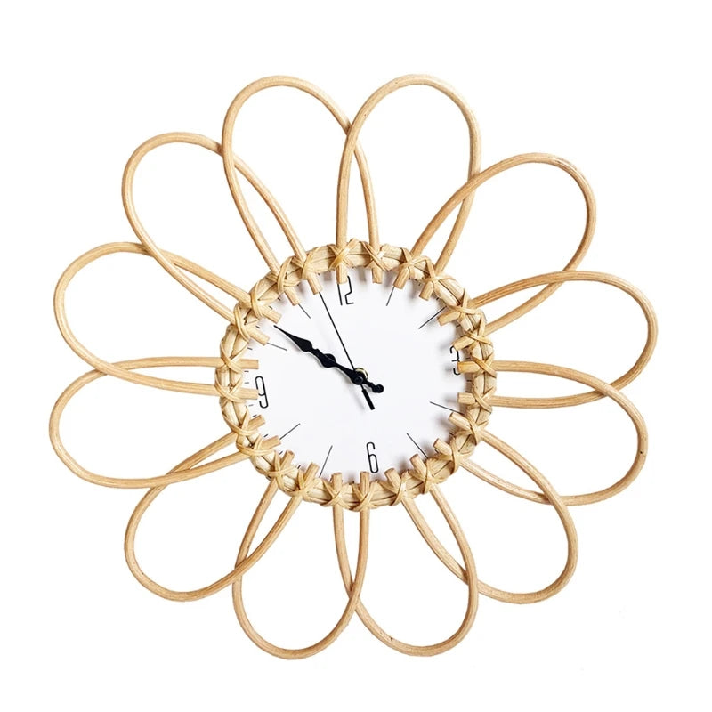 Rattan-Wanduhr 2025: Handwoven DIY-Design - Natural Home Collection