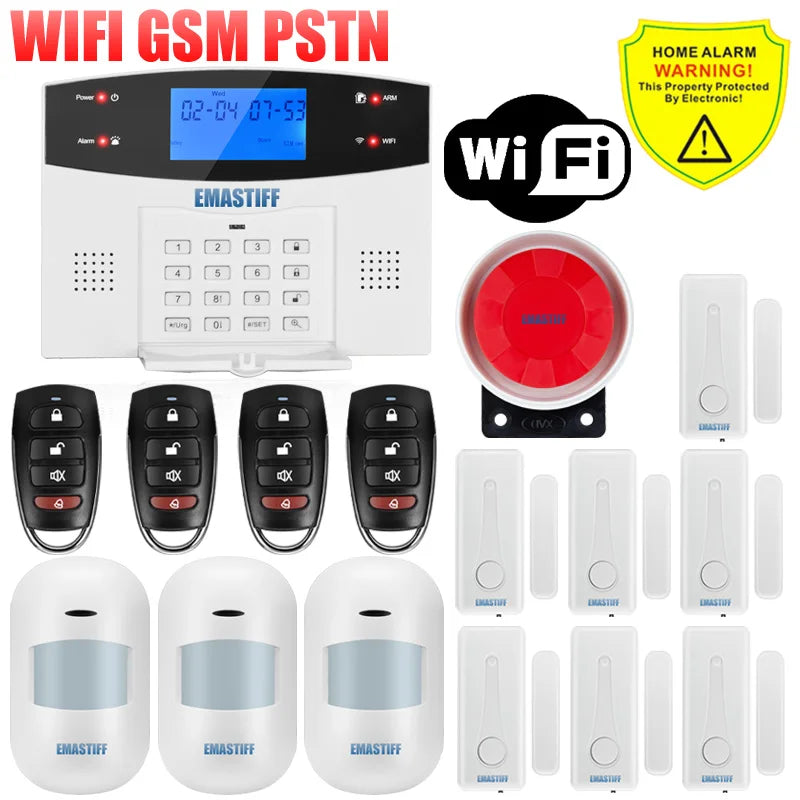 Alarmanlage 2025: IOS Android APP Wired Wireless Home Security - Tuya WIFI PSTN GSM Intercom Remote Control Collection