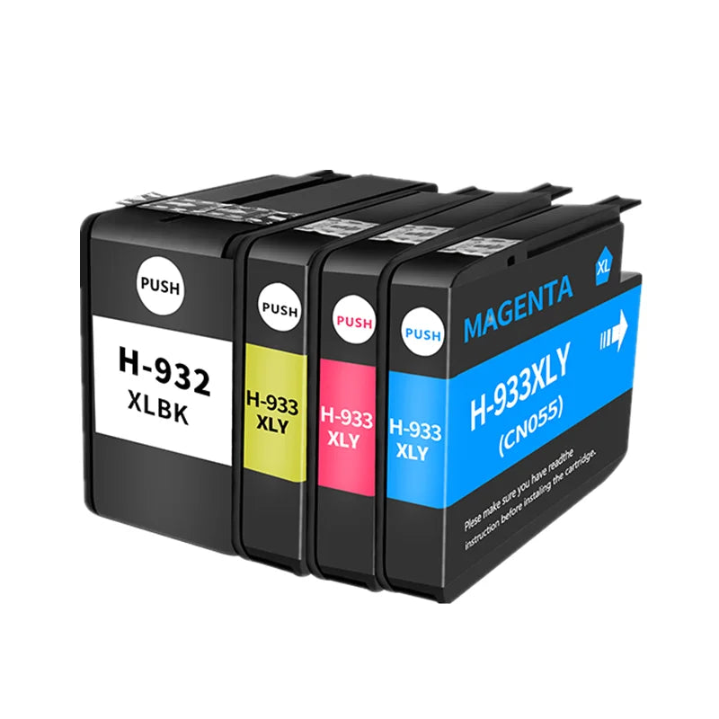 Bulk 932XL 933XL Kompatibel - XL Kapazität Schwarz Cyan