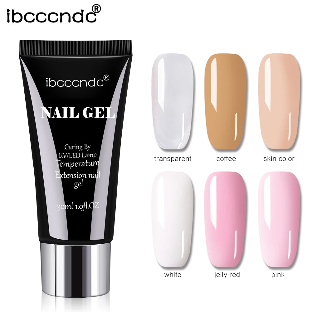 Semi-permanent Gel for Nails Poly Nail Gel Polygels Uv Led Nail Lamp Manicure Extension Material Acrylic Polish temperature