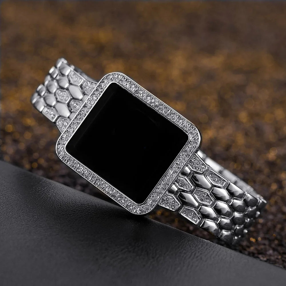 Damen Uhr 2025 Top Luxus Strass Rosegold Armbanduhr Für Frauen Mode Stahl Damen Armbanduhren Elektronisch Uhr